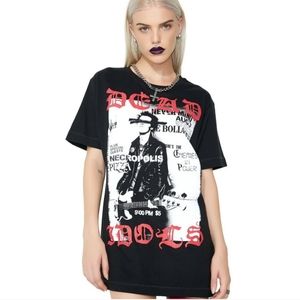 NWOT! Disturbia × Dead Idols Extra Long T-Shirt